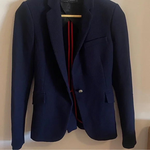 NWOT ZARA Woman Navy Blazer - Picture 1 of 12